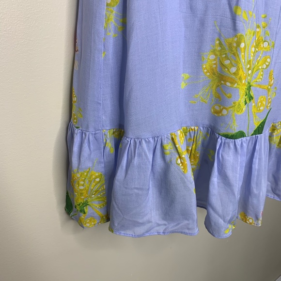 Cynthia Rowley Tayla Floral Mini Ruffle Dress 4 - Picture 6 of 16